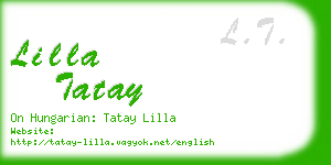 lilla tatay business card